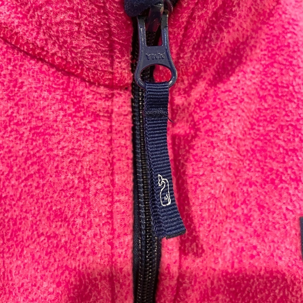 Vineyard Vines Fuchsia Pink Fleece Zip Up - Picture 3 of 8